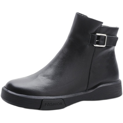 马丁靴女英伦风真皮单靴