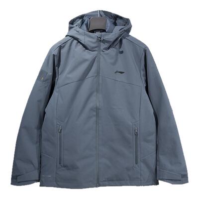 李宁正品健身系列男子防泼水三合一羽绒内胆户外冲锋衣AWBU029-3