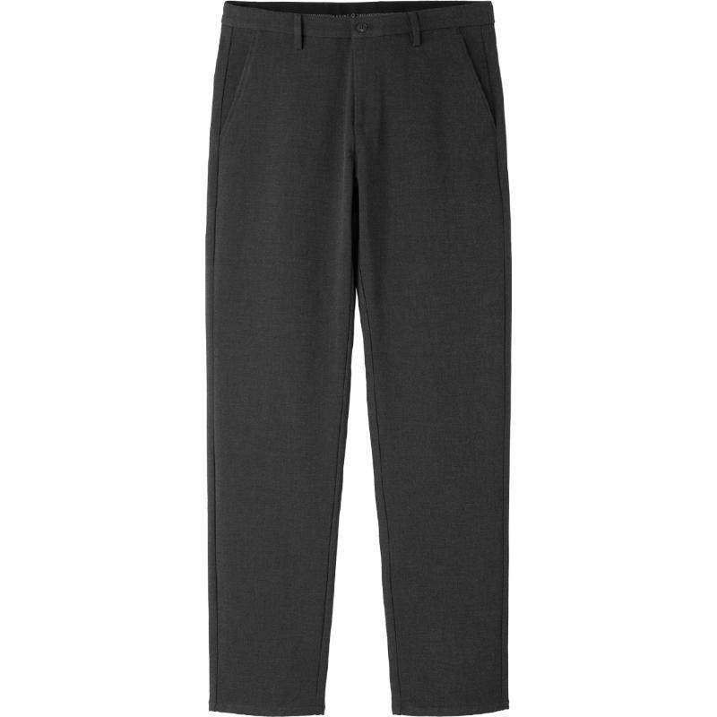 海澜之家轻商务休闲裤2025冬季保暖直筒裤子男磨毛加厚长裤