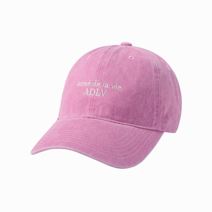 ADLV韩国潮牌帽子女2025新款冬季经典刺绣Logo棒球帽休闲情侣款男