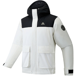 安踏雪壳丨户外四防羽绒服外套男款秋冬季防寒防泼水派克工装服