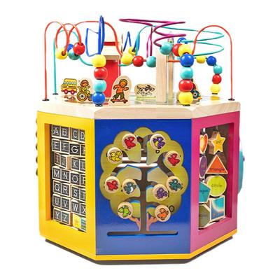 Springbuds0-6岁木质绕珠八面体