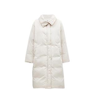 绫致ONLY冬季新款90白鸭绒静奢风保暖长款羽绒服女时尚潮