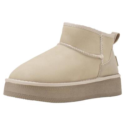 雪地靴休闲简约套脚中跟平底