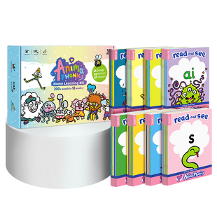 小book点Anima Phonics自拼动物城零基础英国学校早教绘本26个英文字母自然拼读发音幼儿自然拼读英语教材支持小蝌蚪小怪兽点读笔