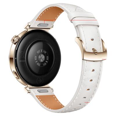 适用华为watch5手表带watchgt5按压式尖尾真皮腕表带gt5pro运动watch4pro智能GT4女生GT3夏季2pro透气GT1