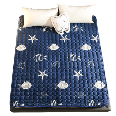 舒适保暖法兰绒保护垫床垫