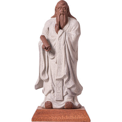 疯猴陶瓷中式书房老子摆件工艺品