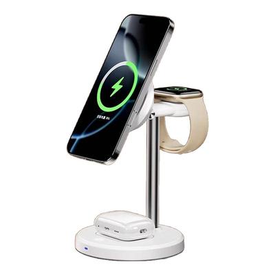 品胜Qi2认证磁吸无线充电器三合一MagSafe散热支架适用苹果16promax专用iPhone17手机iWatch手表15耳机快充座