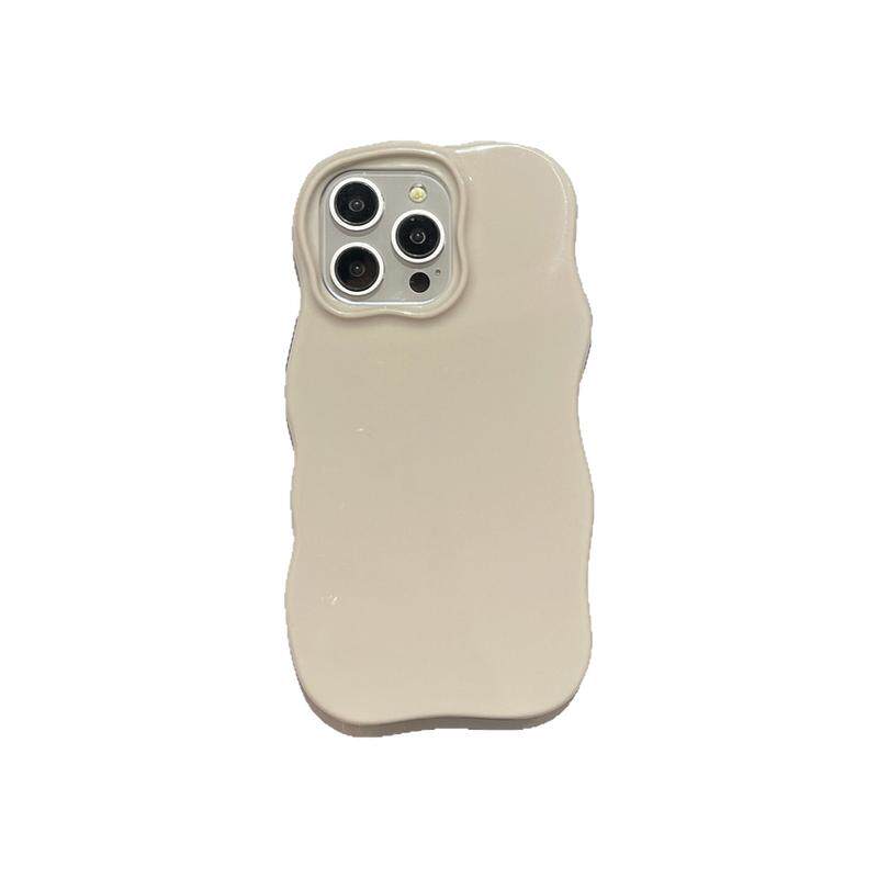 iPhone17promax闺蜜软壳小众简约纯色波浪壳适用苹果15pm手机壳13新款14二合一多色全包防摔保护壳情侣学生