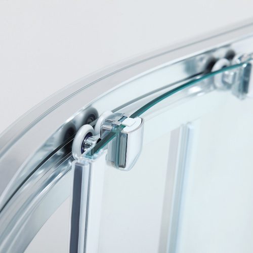 Sannora卫浴 品牌直销卫生间干湿分离隔断钢化玻璃门弧形整体淋浴