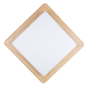 卧室灯实木原木木艺木质北欧韩式日式现代简约节能客厅led吸顶灯