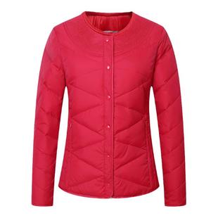 秋冬新款羽绒服内胆女轻薄修身保暖白鸭绒大码内穿妈妈装加厚外套