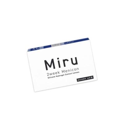 Miru米如双周抛6片隐形近视眼镜硅水凝胶半月抛高透氧水润