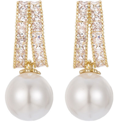 珍珠耳饰耳钉925纯银耳环高级感