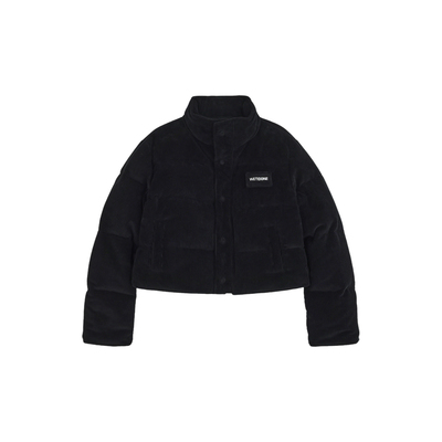 WE11DONE女士灯芯绒修身休闲羽绒夹克