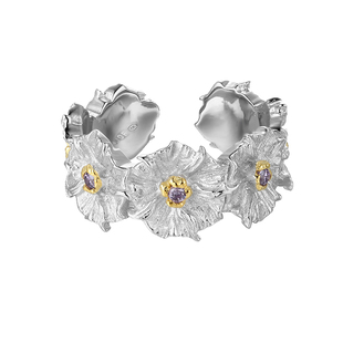 Dare买手店 T.MAJOR 正品 曼陀花小众原创设计戒指饰品纯银首饰