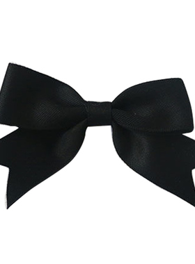 黑色缎带蝴蝶结胸针别针温柔