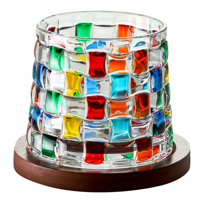 CKW威士忌酒杯旋转玻璃杯子礼物