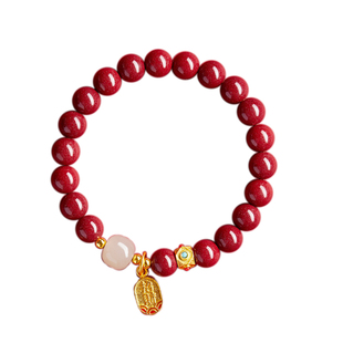 官方旗舰店正品朱砂手串女转运珠和田玉手链送女友老婆礼物本命年