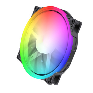 风洞20CM机箱风扇ARGB神光同步PWM温控5v3针/大4pin电脑散热20025