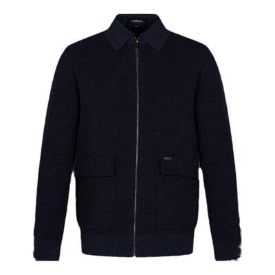 LAMPO/蓝豹羊绒混纺针织开衫