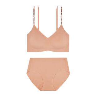 维密杨幂同款果冻条反重力MAX文胸大胸显小露背内衣套装女26