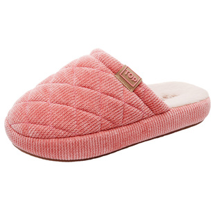 足间舞棉拖鞋女2025新款室内家居毛绒保暖厚底防滑拖鞋男士情侣款