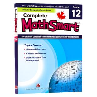 Complete MathSmart grade 12 加拿大数学练习册12年级 英文原版 Canadian Curriculum Math Workbook High Schools 附答案 高年级