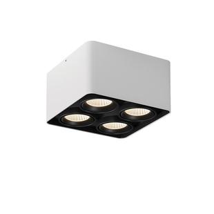 明装四头防眩筒灯智能调光无主灯客厅斗胆灯简约天花格栅吸顶射灯