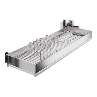 304不锈钢沥水碗架壁挂式厨房水槽上方碗碟收纳架碗筷碗盘置物架