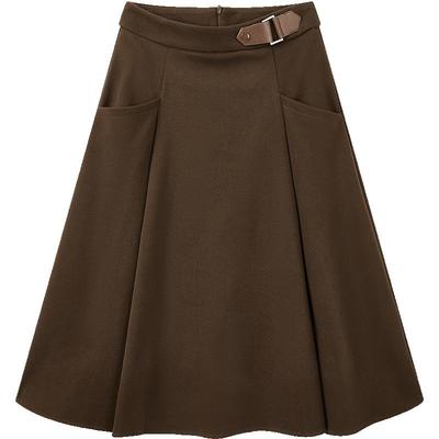 MOFAN摩凡冬新款暗夜黑半身裙