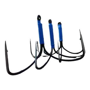 新款三爪钩锚钩上下环带倒刺飞锚钩破鳞三本刀锋钩锚钩可视专用钩