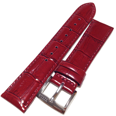 铁达时酒红色竹节纹手表配件