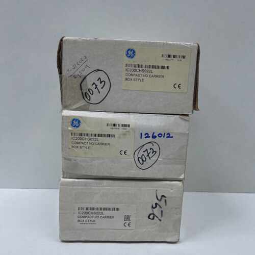 Lot 3 pcs General Electric Ge IC200CHS022L Compact I/O Carri