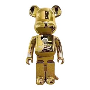官方正品Bearbrick积木熊 MASTERMIND GOLD MMJ 金色骷髅 1000%