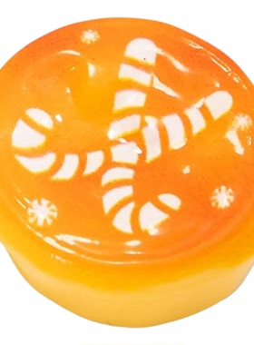 新款圣诞蛋挞仿真食玩亮面摆件