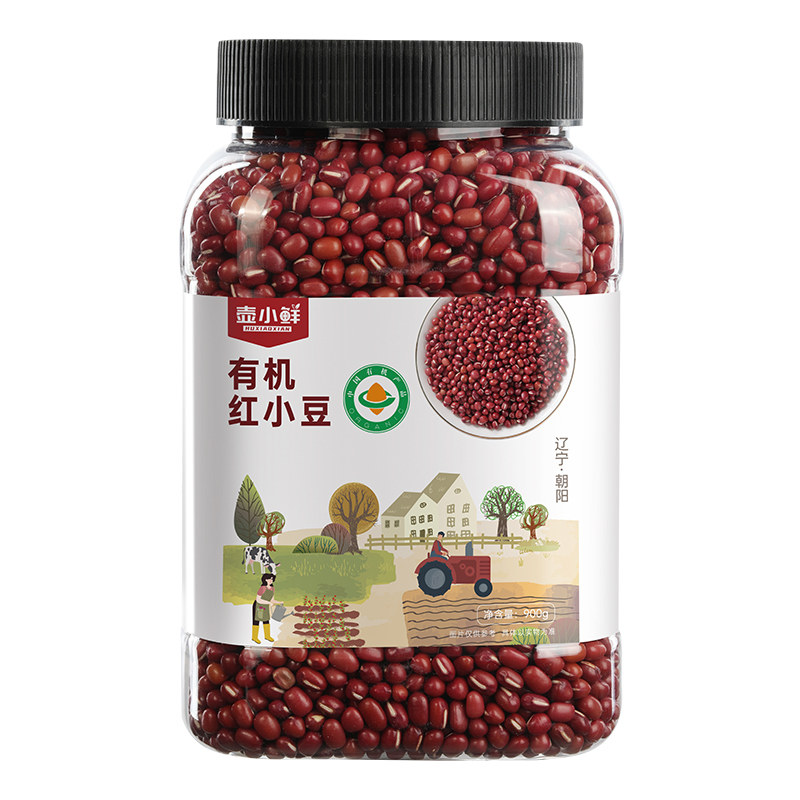壶小鲜东北有机红小豆900克*1罐