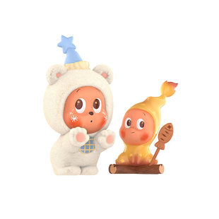 POPMART泡泡玛特星星人冻土午后的温暖系列手办摆件新品生日礼物