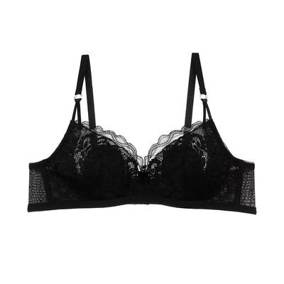 梧桐本色蕾丝软钢圈超薄水晶杯