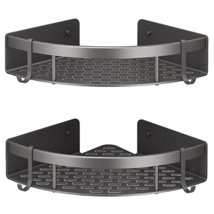 浴室三角置物架免打孔厕所淋浴房三角篮洗手间卫生间壁挂收纳架子