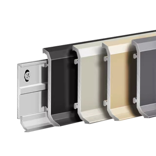 网红新款铝合金踢脚线6cm8cm卡扣极窄金属不锈钢地角贴脚线地脚线