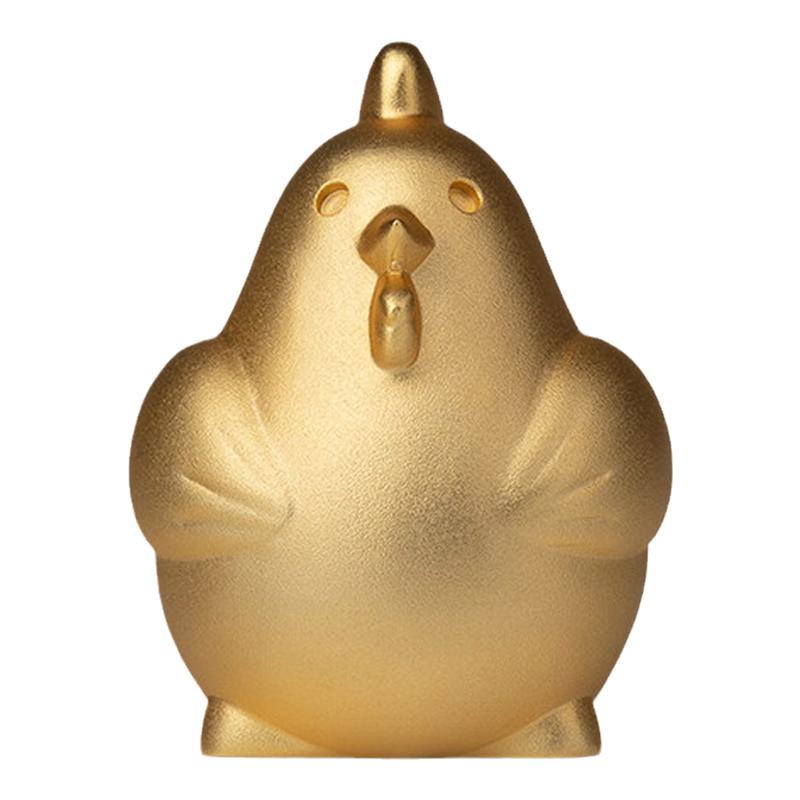 铜师傅铜鸡摆件吉祥物十二生肖金鸡客厅桌面饰品聚宝盆公鸡装饰品