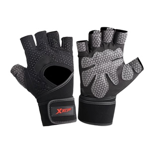 特步健身手套男士引体向上运动拉吊单杠专用防滑撸铁防起茧锻训练