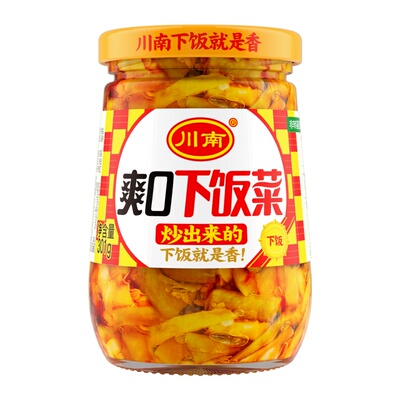 川南爽口下饭菜301g 豇豆黄花早餐酸豆角咸菜榨菜瓶装麻辣泡菜