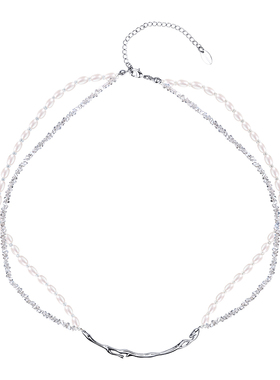 Cercoo/奢蔻明月流光珍珠项链锁骨链时尚小众设计轻奢高级感颈链