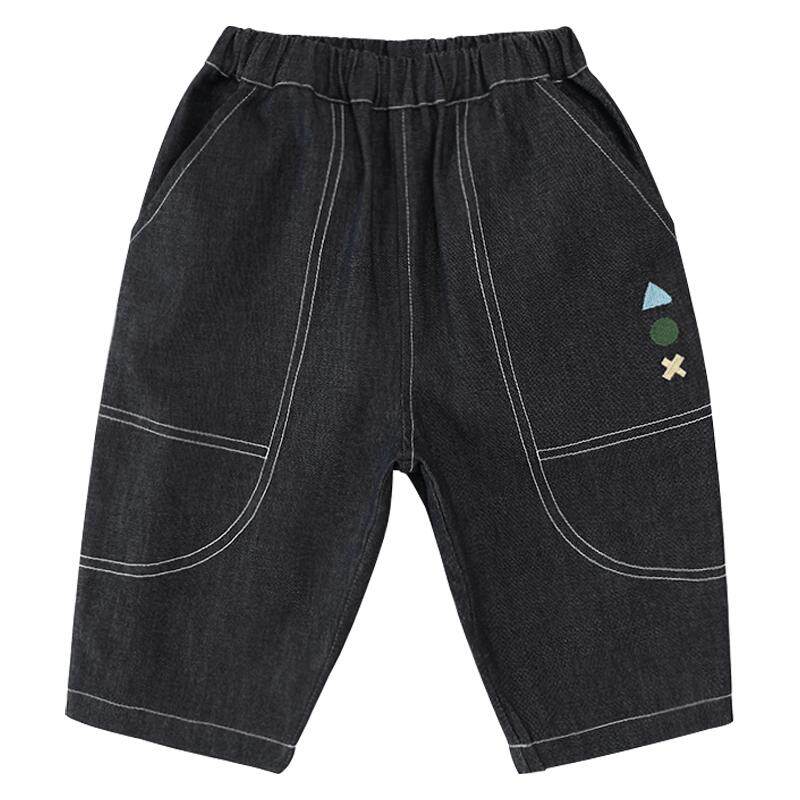 男童牛仔裤春秋女童束脚裤