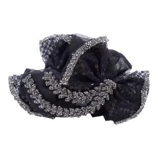 高级感蝴蝶结抓夹麦穗发夹女显发量多发卡后脑勺盘发鲨鱼夹子头饰