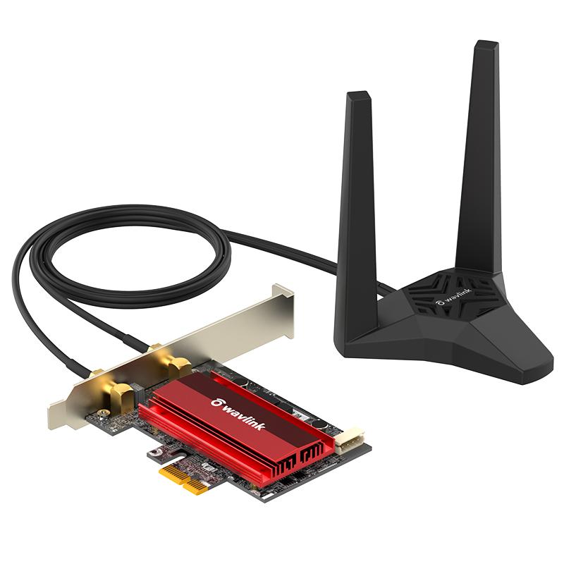 【英特尔AX210无线网卡】睿因PCI-E内置wifi6e三频intel千兆win10/11蓝牙5.3游戏6g台式电脑5400/3000m接收器