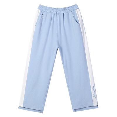 初中生休闲七分裤高腰薄款